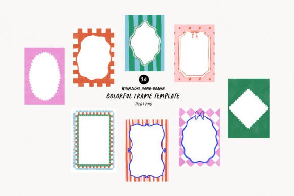 Hand Drawn Frames for Wedding Invitation: Whimsy for Your Stationery