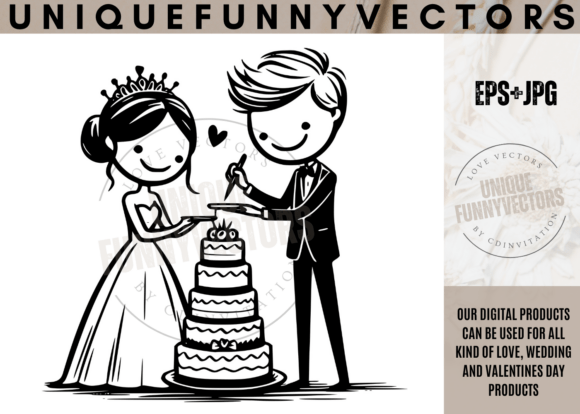Love and Wedding Svg Vectors 429: Beyond Cute Characters