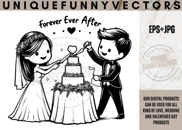 Love and Wedding Svg Vectors 464: Infusing Your Projects with Heartfelt Character